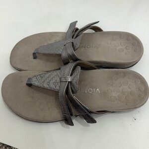 Vionic Karley Grey Comfort Sandals Size 10